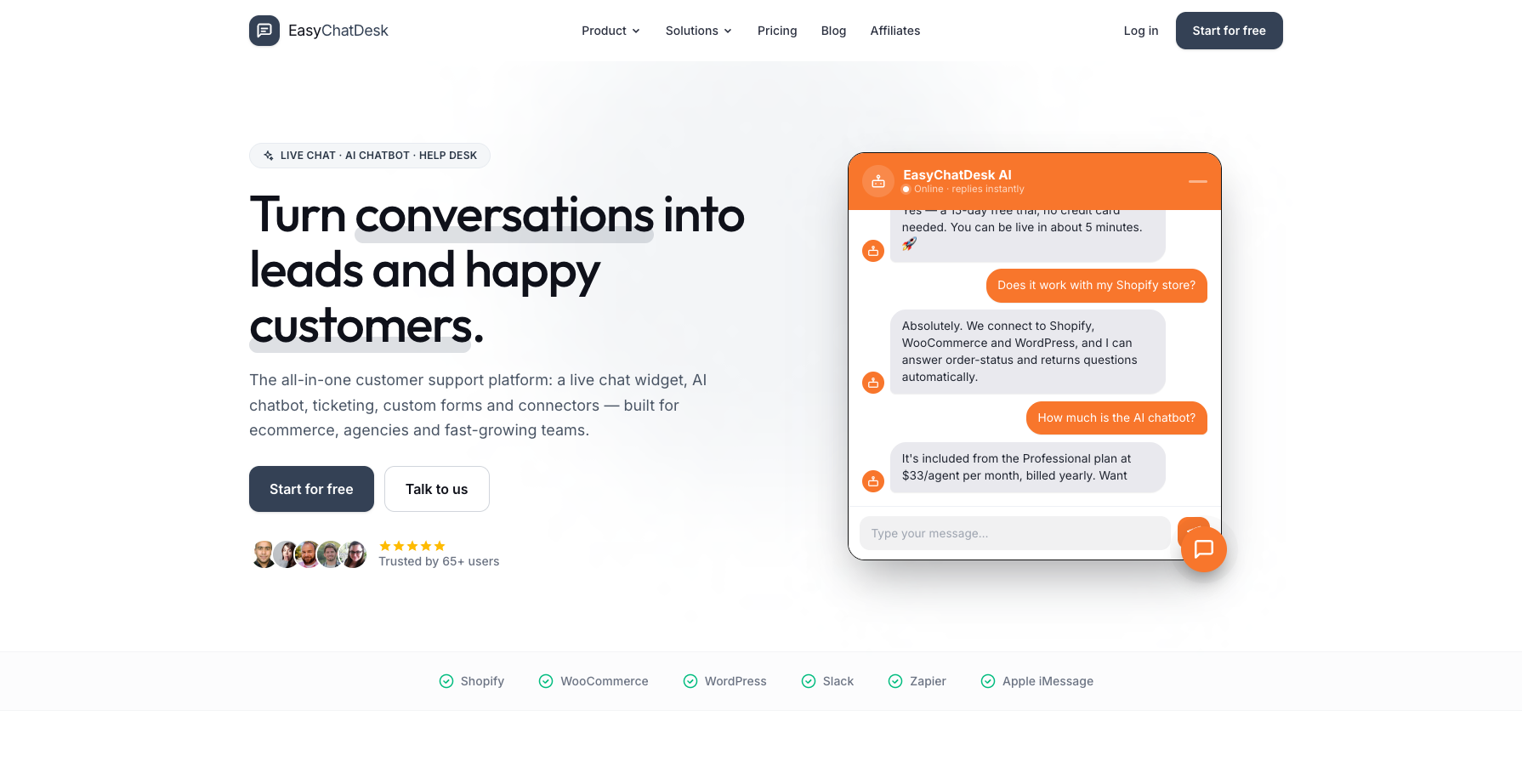 EasyChatDesk screenshot 1